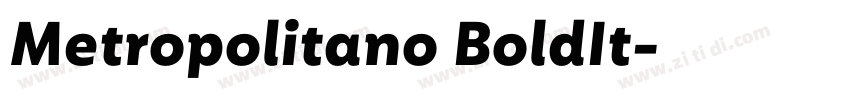 Metropolitano BoldIt字体转换